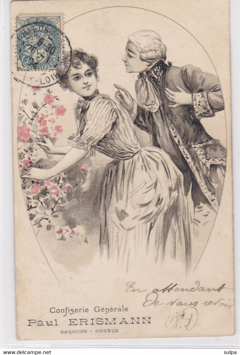 Genève -  Paul ERISMANN, Confiserie Générale. Carouge. Couple - Carouge