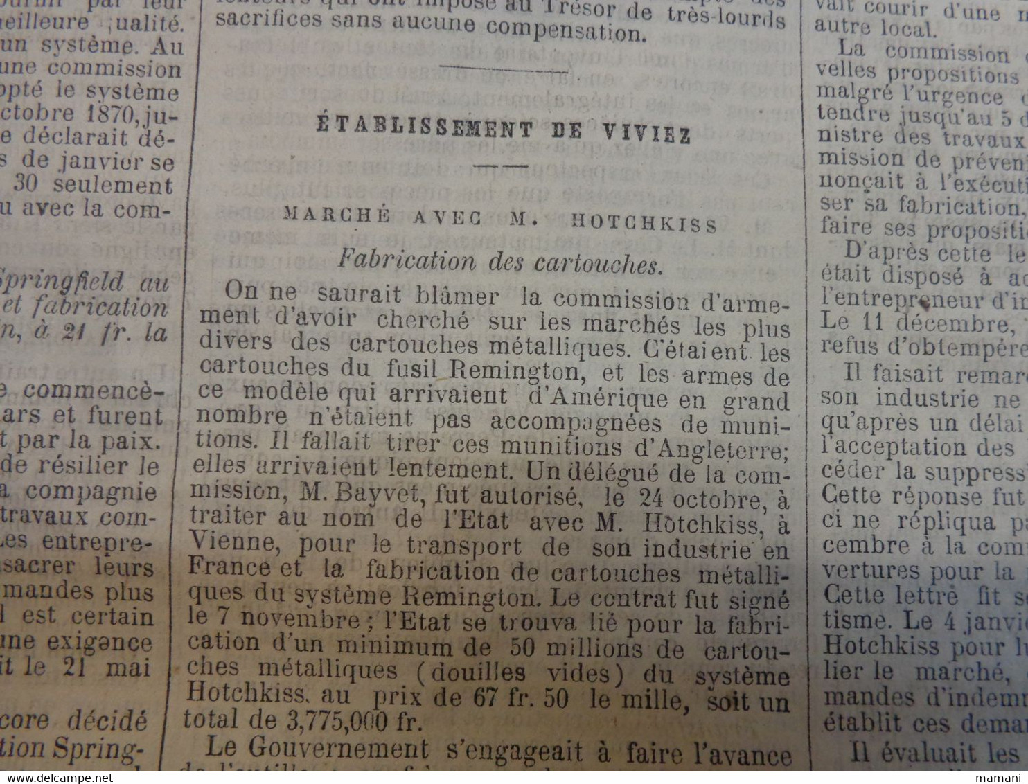 le journal officiel du 01/01/1874 au 31/3/1894 -voyage prjevalsky-projet tunnel sous la manche-le polaris-viviez aveyron