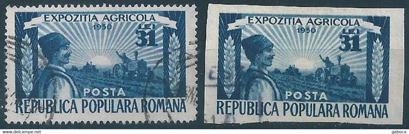 C0422 Romania Economy Agriculture Harvest Forestry Animal Ploughing Used 30xStamp Lot#453