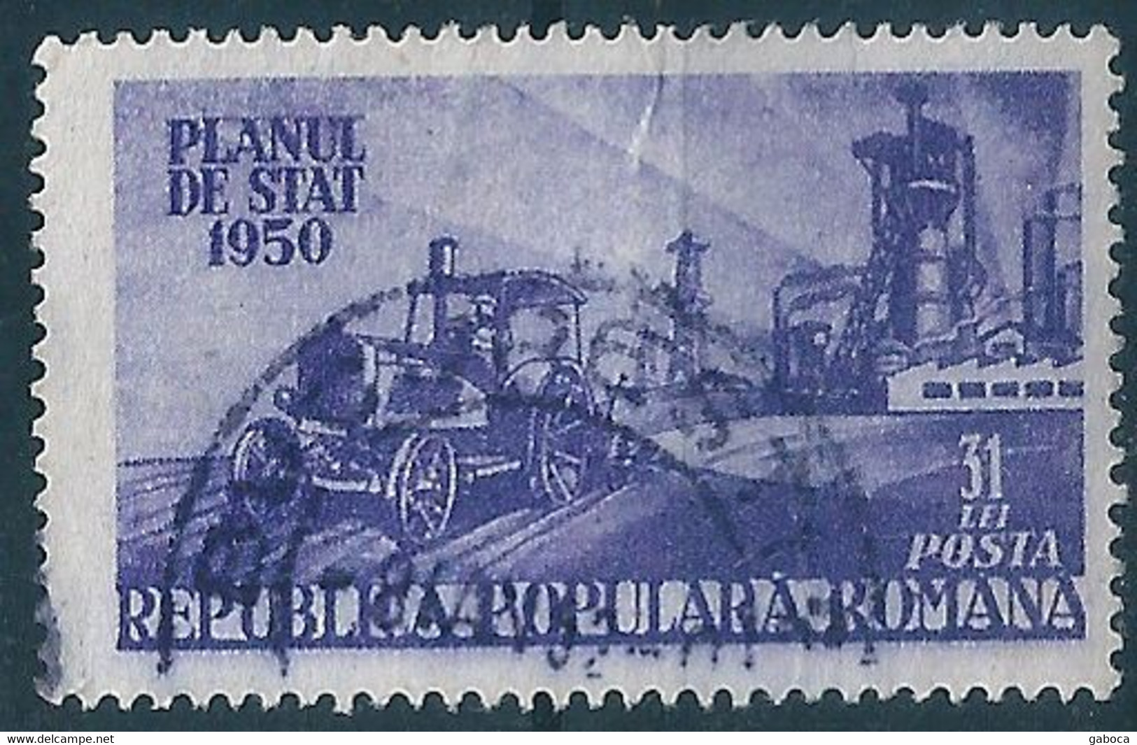 C0422 Romania Economy Agriculture Harvest Forestry Animal Ploughing Used 30xStamp Lot#453