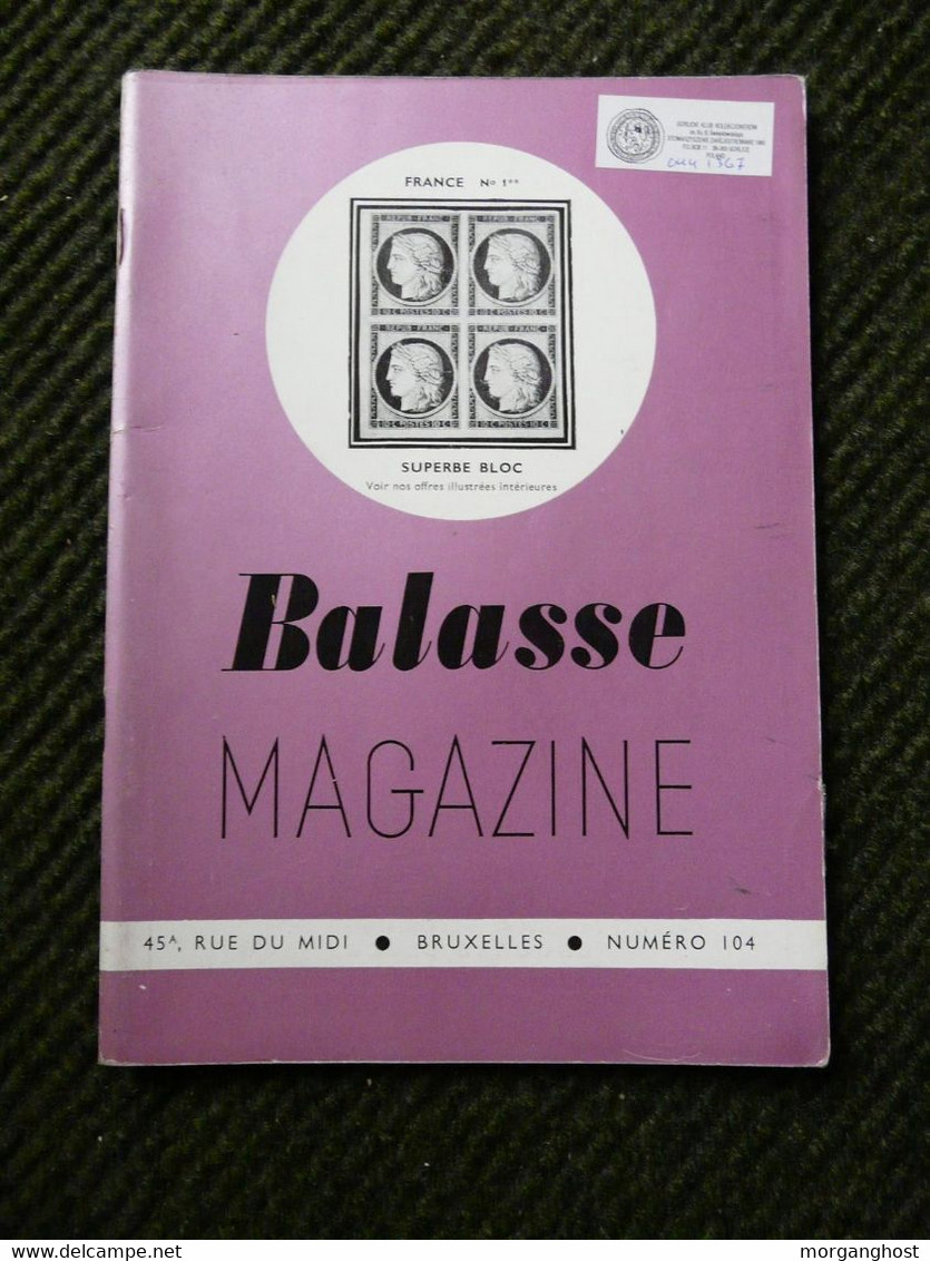 Balasse Magazine 104 - Francesi (dal 1941))