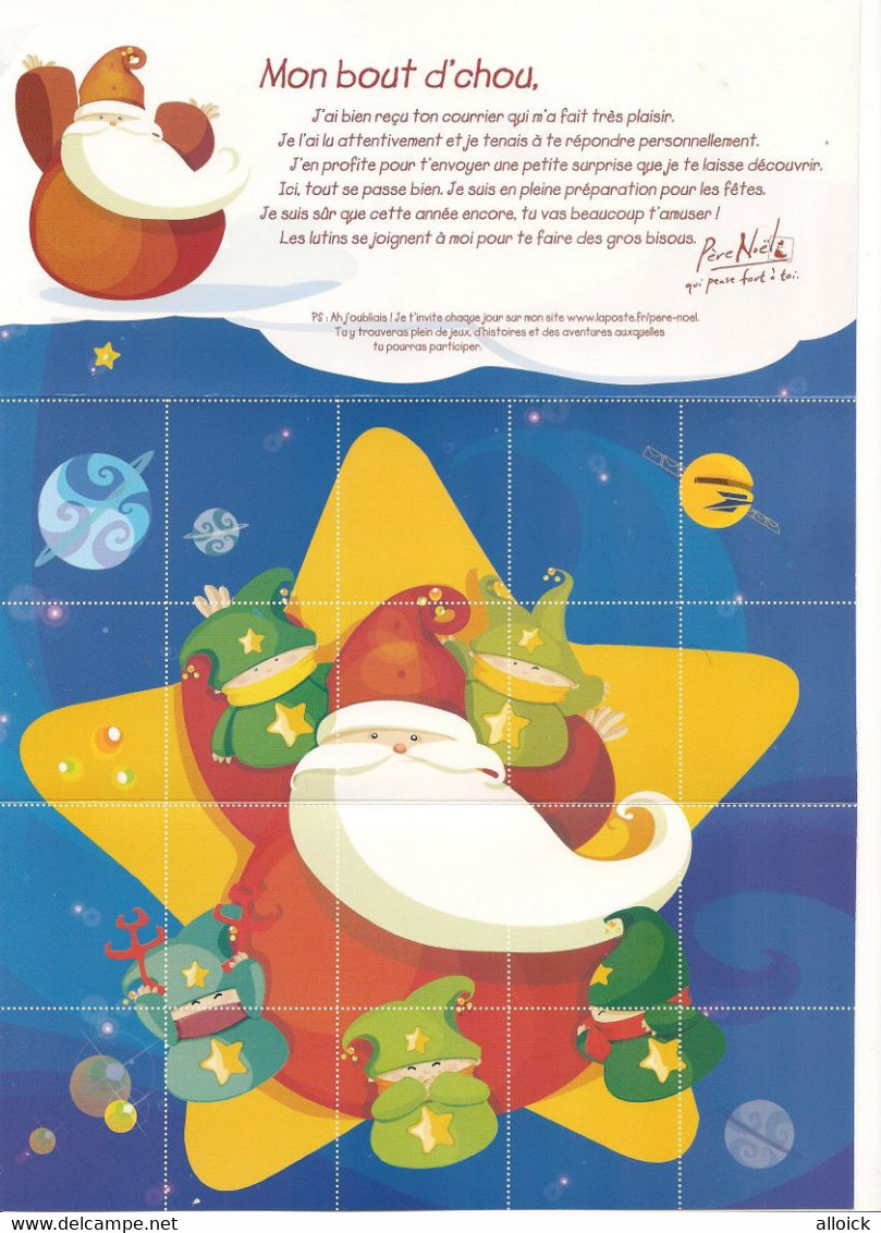 PAP Joyeux Noël Avec Oblitération Du Père Noël 2004 à Libourne Avec La Lettre Du Père Noël Vierge - Voir Scans - PAP:  Varia (1995-...)