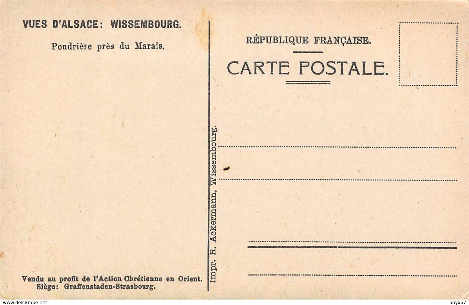 WEISSENBURG-Wissembourg-67-Bas-Rhin-Poudrière Près Du Marais-Dessin-Dessinée-Illustrateur M. Stephan 1914 - Wissembourg