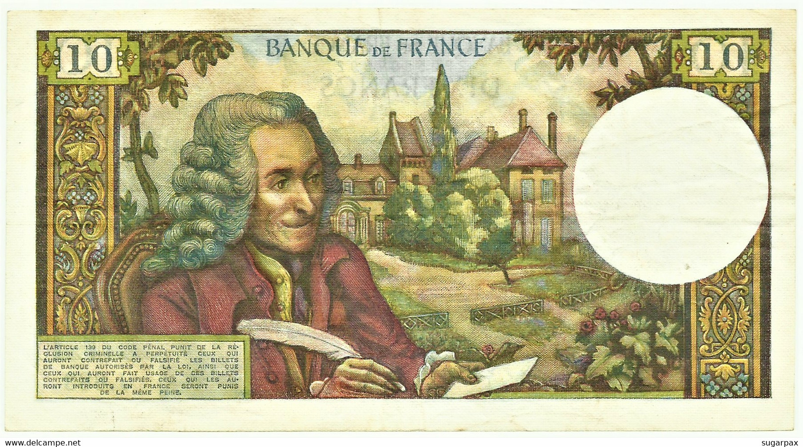 FRANCE - 10 Francs - 5.4.1973 - P 147.d - Serie J.883 - Voltaire - 10 F 1963-1973 ''Voltaire''