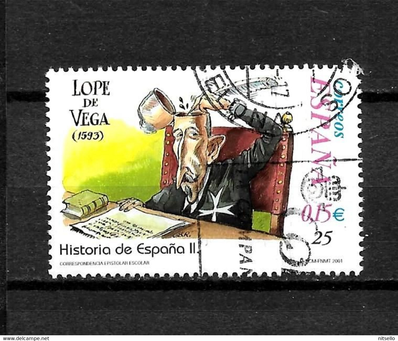 LOTE 2159 /// ESPAÑA 2001 LOPE DE VEGA  - ¡¡¡ OFERTA - LIQUIDATION - JE LIQUIDE !!! - Usados