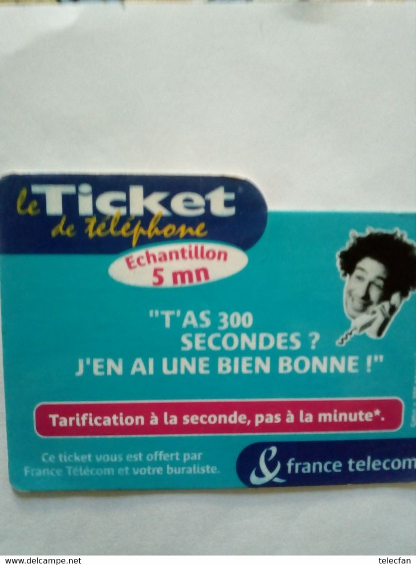 FRANCE TICKET PRIVE ECHANTILLON 5 MIN UT T'AS 300 SECONDES.... - FT Tickets