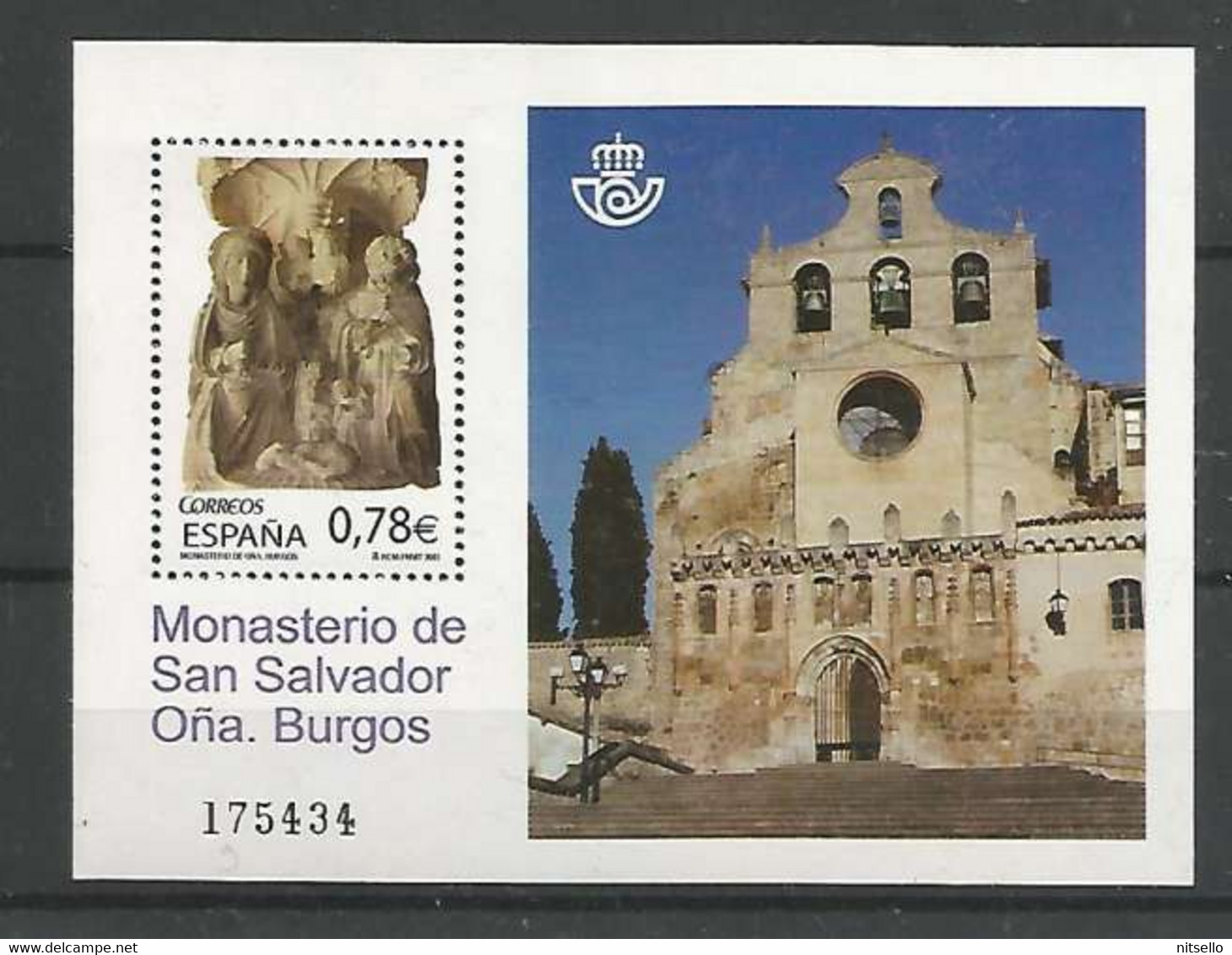 LOTE 2163  ///  ESPAÑA 2011 - MONASTERIO DE OÑA - HB/BLOC Nº: 202 **MNH - ¡¡¡ OFERTA - LIQUIDATION - JE LIQUIDE !!! - Blocks & Sheetlets & Panes