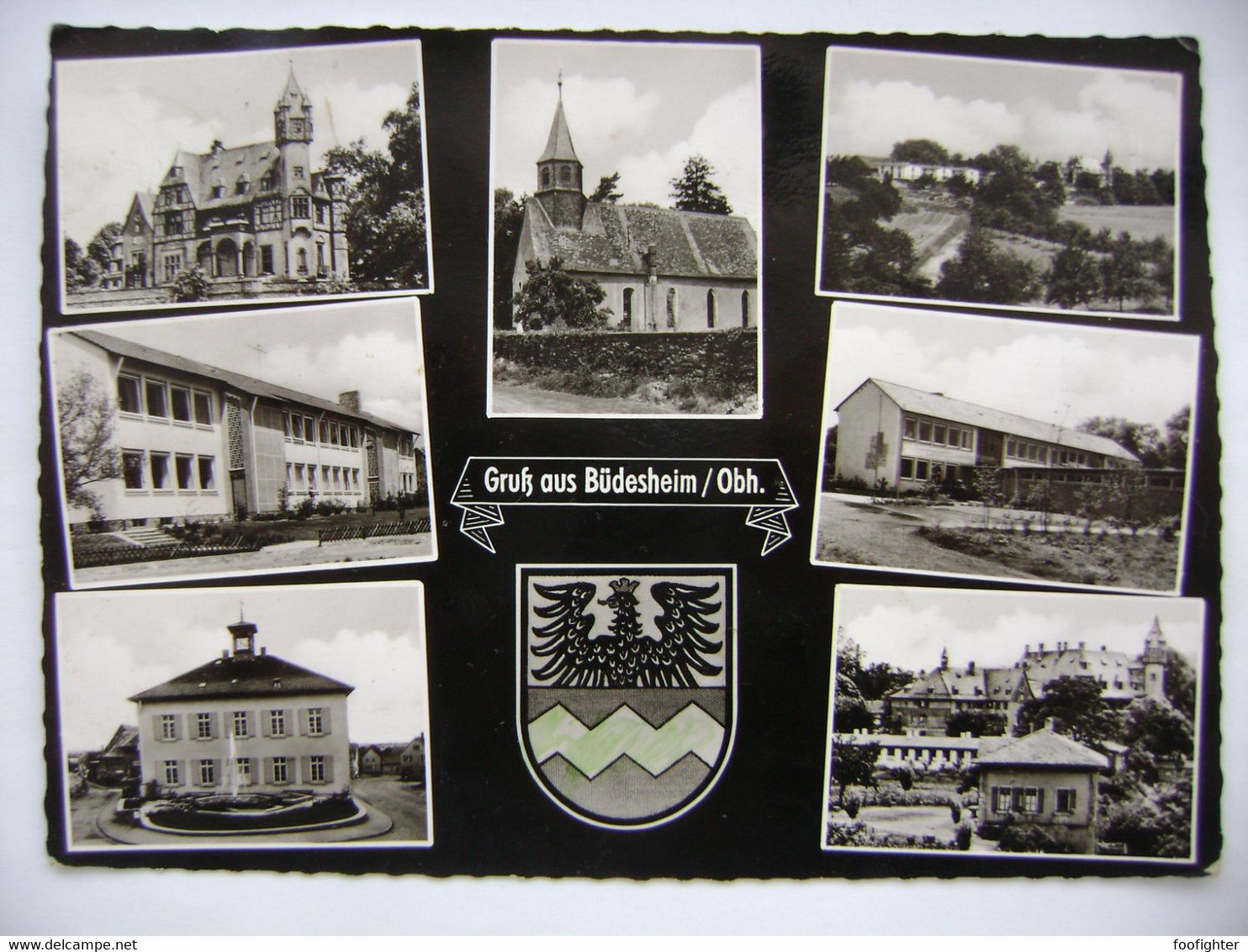 Büdesheim / Obh. - Mehrbildkarte, Wappen - Ca 1960s Used - Main - Kinzig Kreis