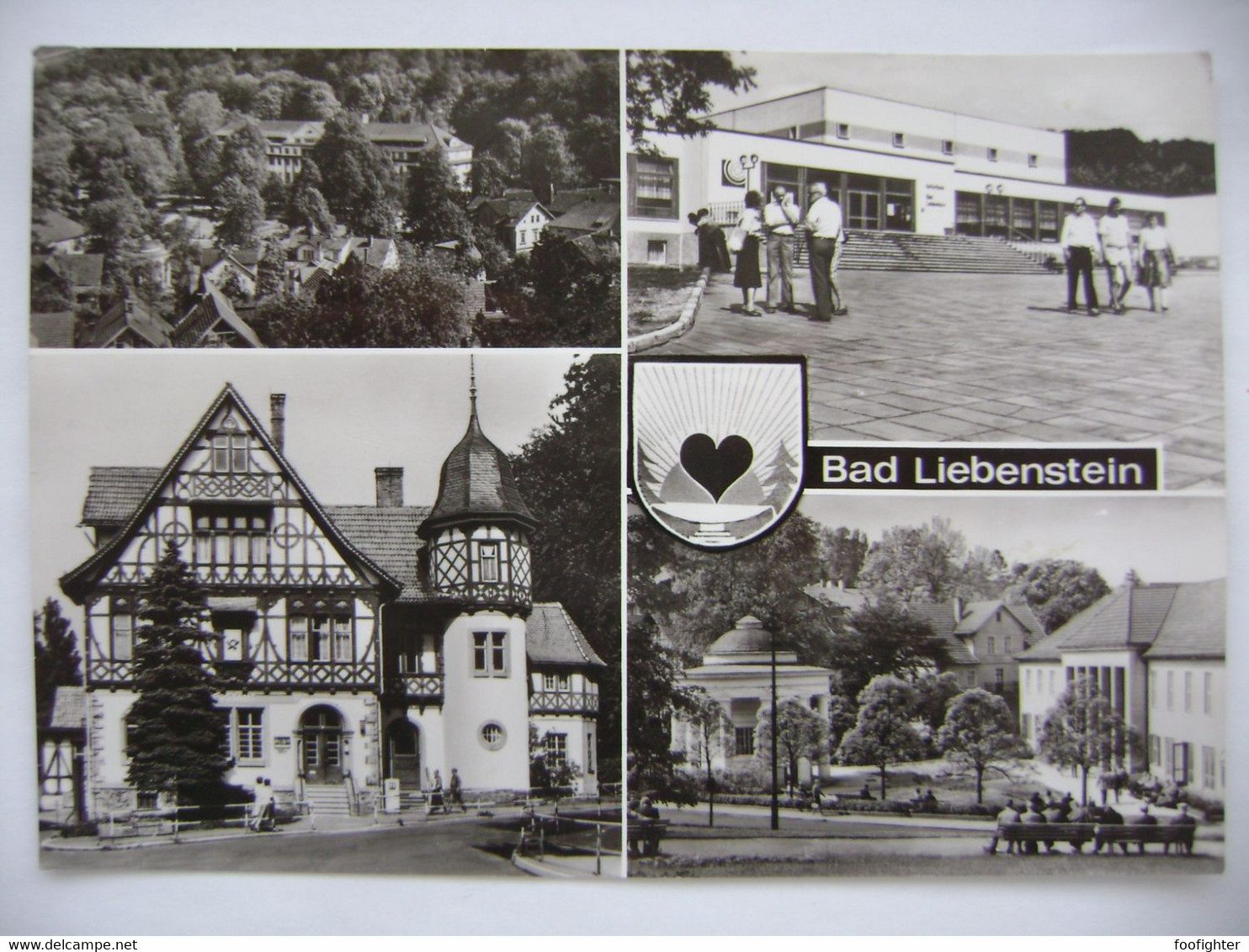 Bad Liebenstein - Kurhaus, Kulturhaus, Postamt, Brunnentempel Mit Badehaus (flamme Wartburg Automobile...) - Posted 1988 - Bad Liebenstein