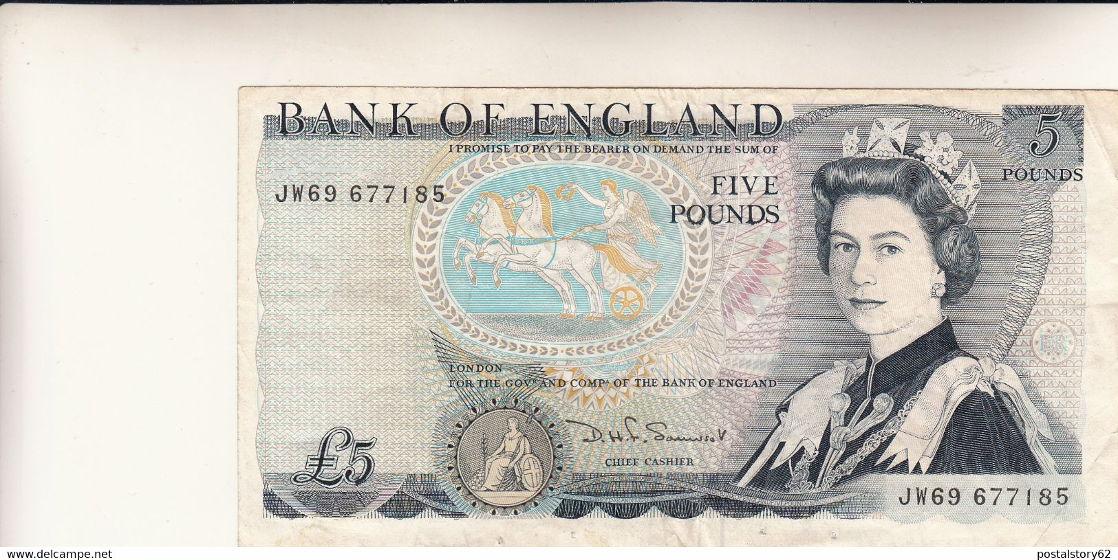 Bank Of England, Five Pounds - Autres & Non Classés