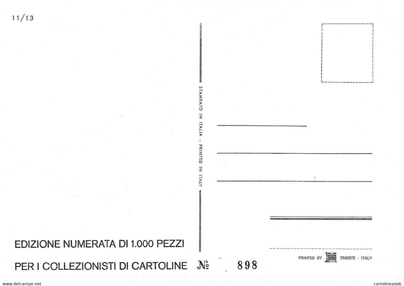 [MD5820] CPM - 30° CARNEVALE MUGGESANO - MUGGIA (TRIESTE) - EDIZIONE LIMITATA E NUMERATA - PERFETTA - Non Viaggiata - Carnaval