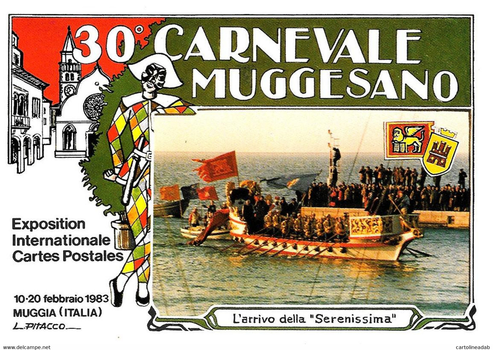 [MD5821] CPM - 30° CARNEVALE MUGGESANO - MUGGIA (TRIESTE) - EDIZIONE LIMITATA E NUMERATA - PERFETTA - Non Viaggiata - Carnaval