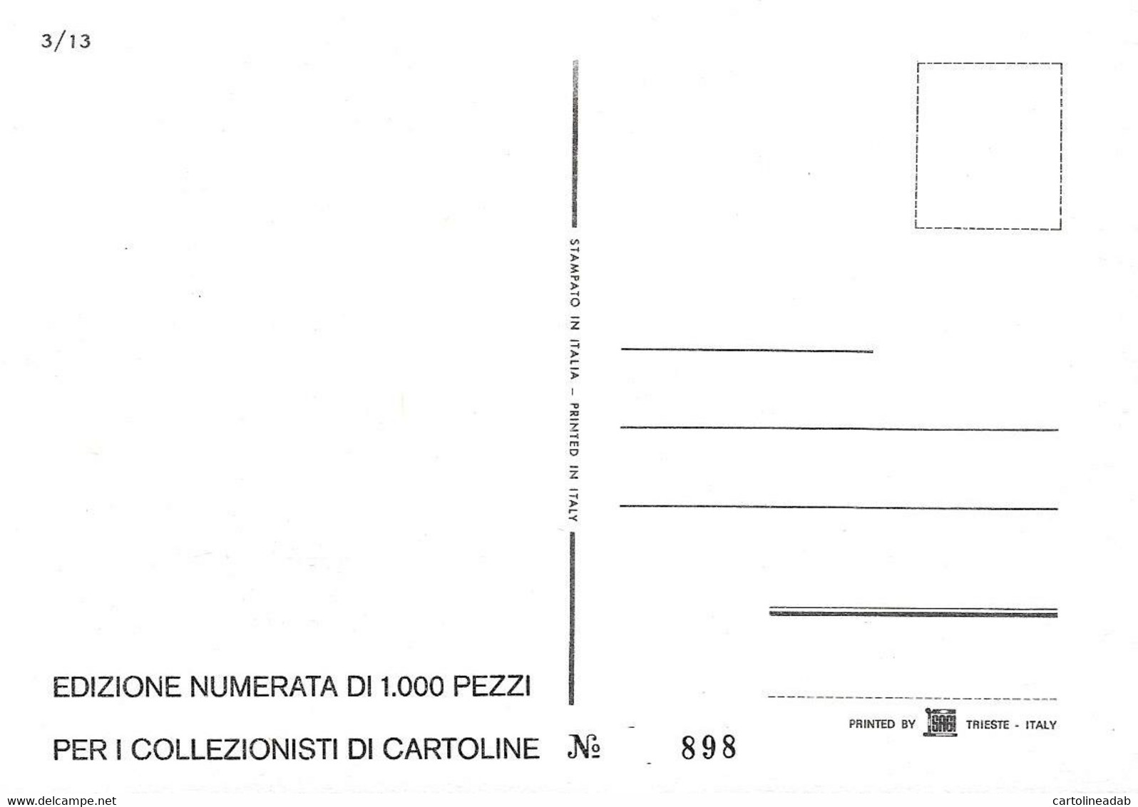 [MD5829] CPM - 30° CARNEVALE MUGGESANO - MUGGIA (TRIESTE) - EDIZIONE LIMITATA E NUMERATA - PERFETTA - Non Viaggiata - Carnaval