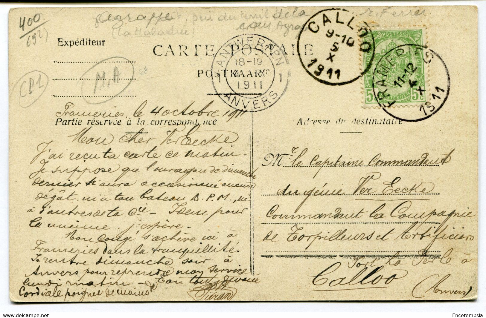 CPA Carte Postale - Belgique - Frameries - Panorama - 1911 (DG14938) - Frameries