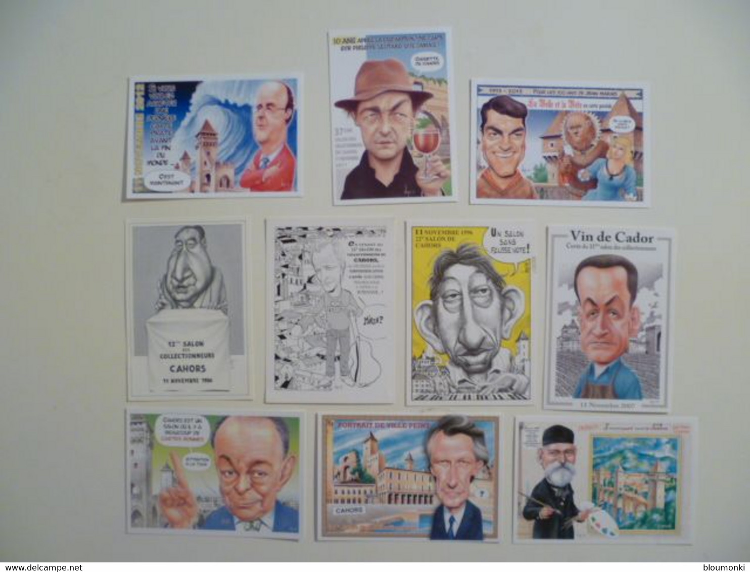Lot De 10 Cartes Postales Illustrateur Bernard VEYRI / CAHORS Salon Des Collectionneurs / Carte Pirate Dont Dédicaces - Veyri, Bernard
