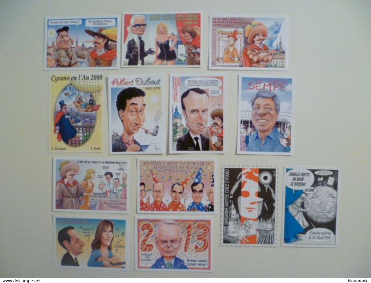 Lot De 13 Cartes Postales Illustrateur Bernard VEYRI / BERGERAC  / Dédicaces F Bibaud / Carte Faite à La Maison 100 Ex - Veyri, Bernard