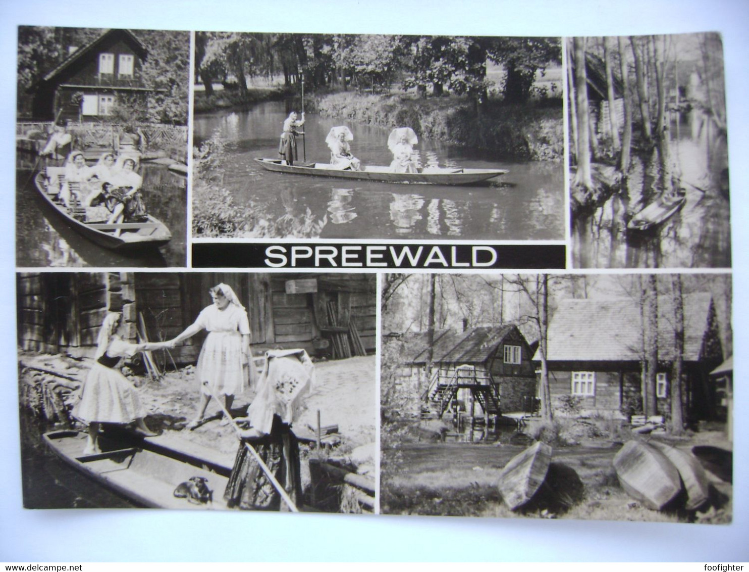 SPREEWALD - Mehrbildkarte - Volkstrachten - Folk Costumes - Posted 1968 - Luebben (Spreewald)