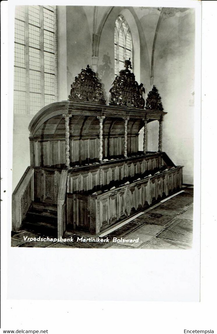 CPA Carte Postale -Pays Bas-Bolsward- Martinikerk Vroedschapbank -VM24231br - Bolsward