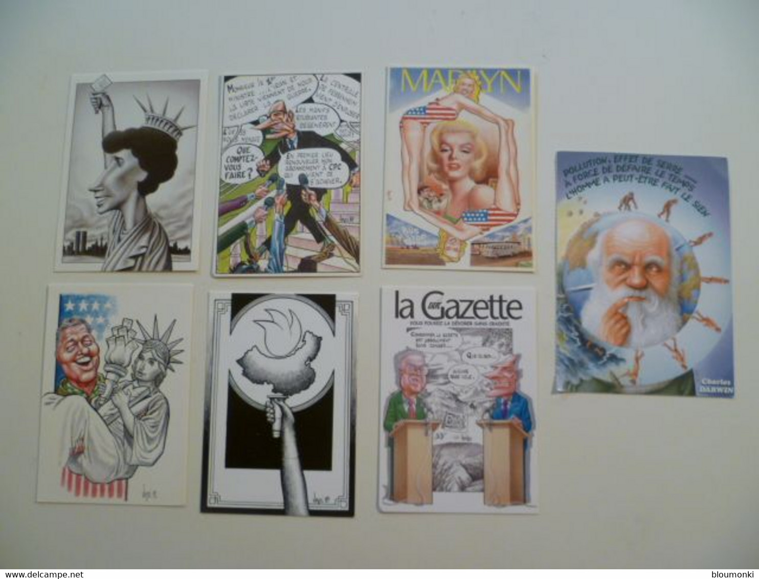 Lot De 7 Cartes Postales Illustrateur Bernard VEYRI - Veyri, Bernard