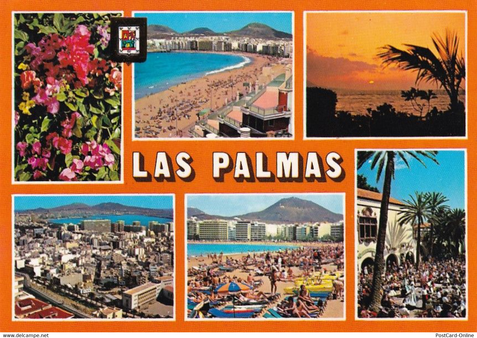 937 - Spanien - Las Palmas , Panorama - Gelaufen 1985 - La Palma