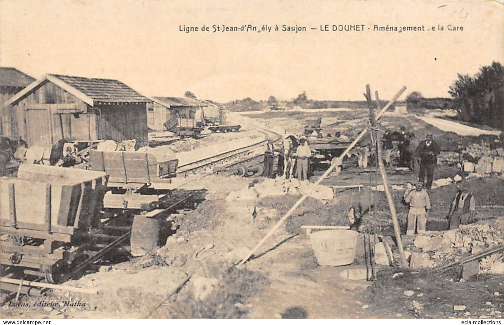 Le Douhet     17      Chemin De Fer .Ligne Saint Jean D'Angély-Saujon. Aménagement De La Gare. Rare          (voir Scan) - Sonstige & Ohne Zuordnung