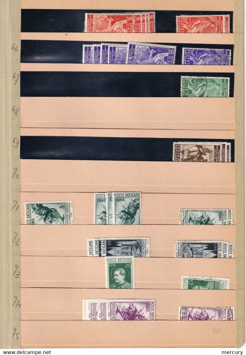 VATICAN - Bon Stock Jusqu'en 1972 TTB - 64 Scans - Collections