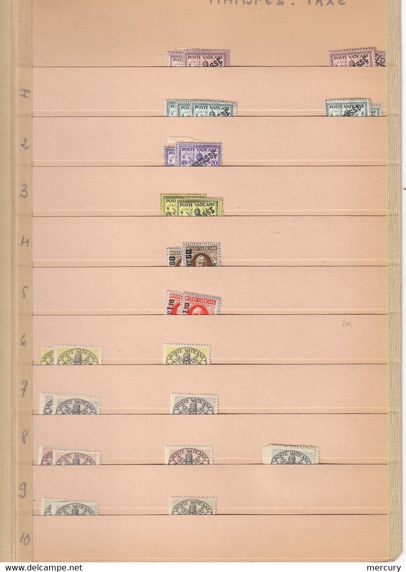 VATICAN - Bon stock jusqu'en 1972 TTB - 64 scans