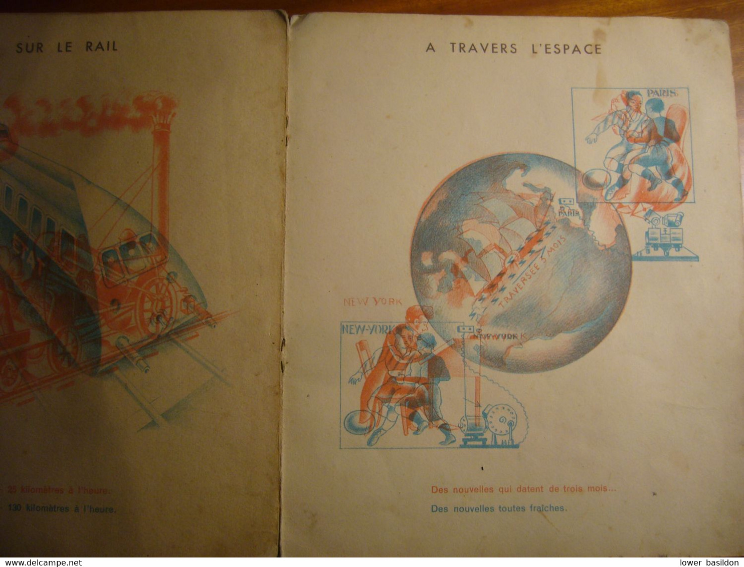 "TOUT CHANGE"     Albums du Père Castor   éd. Flammarion    (copyright 1924)  Il manque les lunettes spéciales!