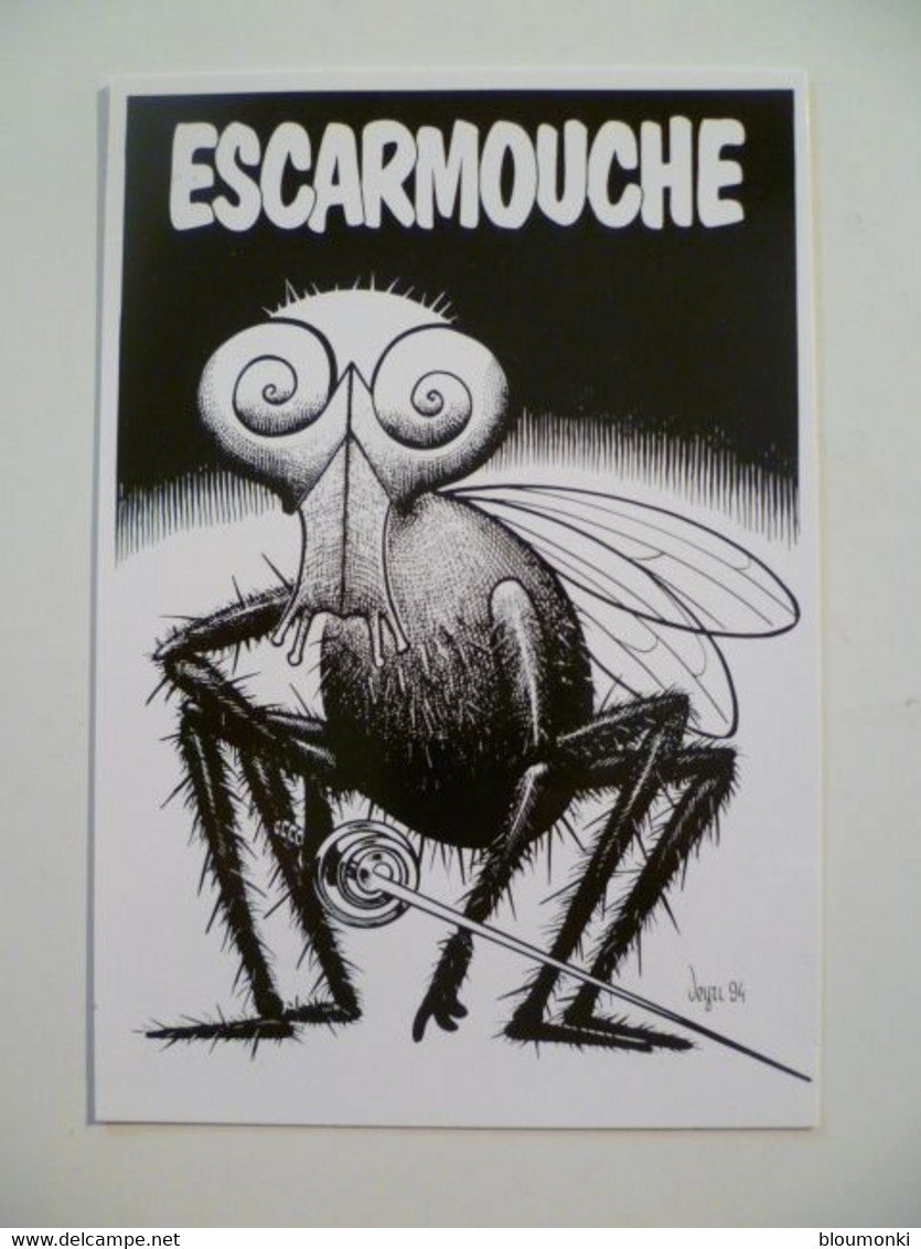 Carte Postale Illustrateur Bernard VEYRI / Dessin Unique Dédicace Ch Lejeal / L'escarmouche 94 - Veyri, Bernard