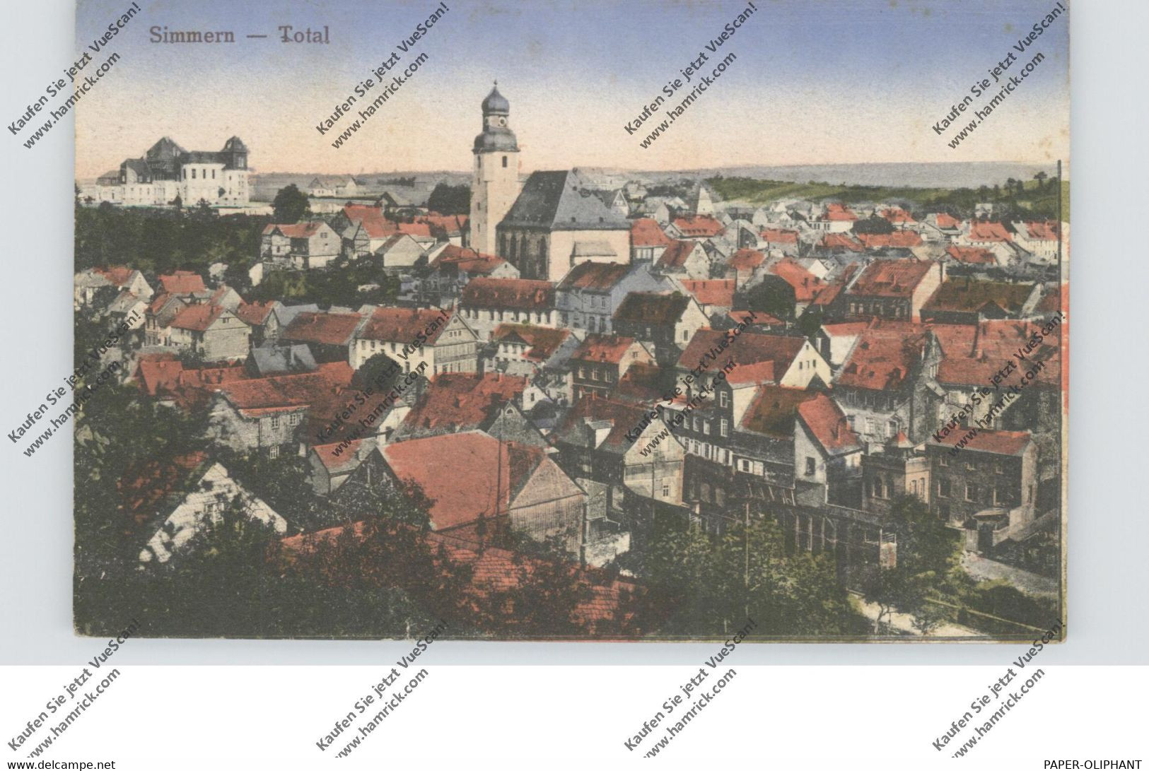 6540 SIMMERN, Gesamtansicht, 1919 - Simmern