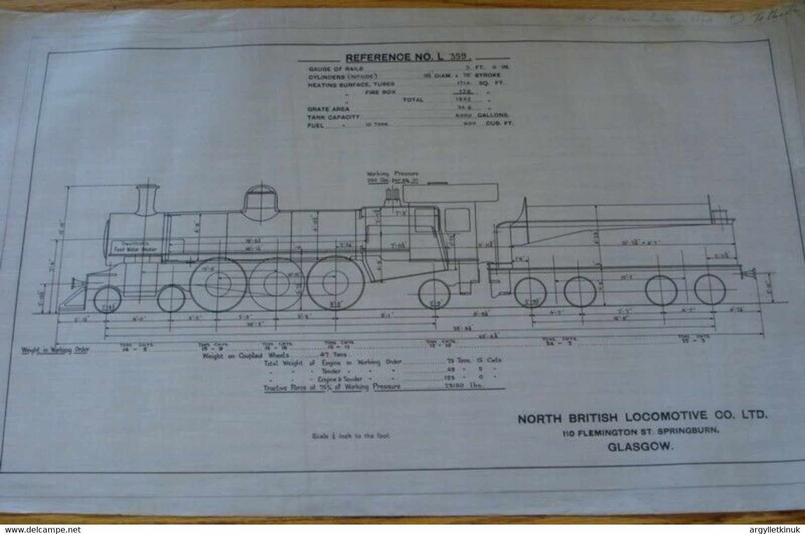 SOUTH AFRICAN RAILWAYS C1910 ENGINEER'S LOCOMOTIVE - Other Plans