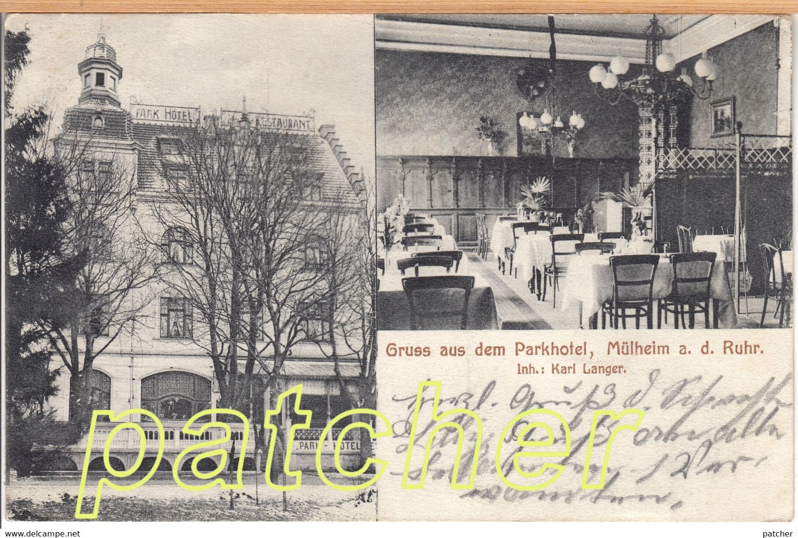 Mülheim/Ruhr, Parkhotel, Innenansicht, 1910 - Muelheim A. D. Ruhr
