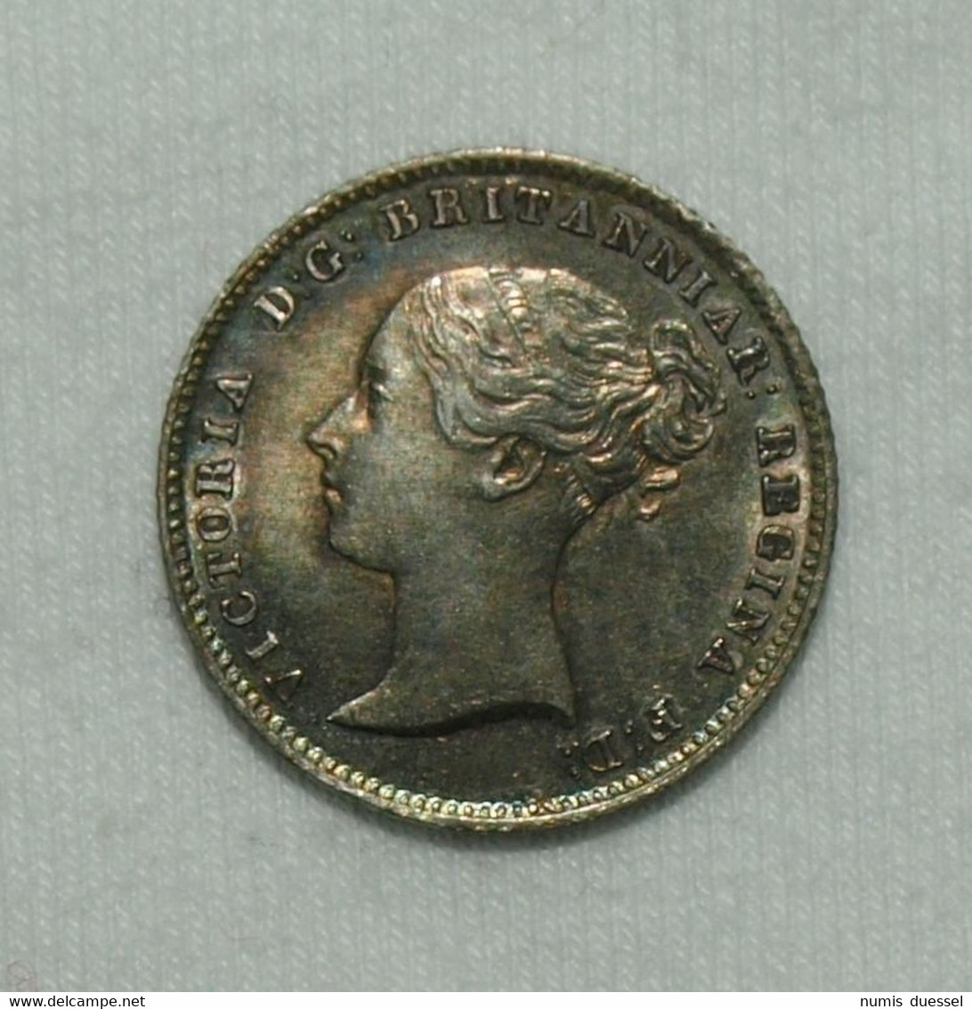 Silber/Silver Großbritannien/Great Britain Victoria Young Head, 1840, 4 Pence Funz/AU 58 - Andere & Zonder Classificatie