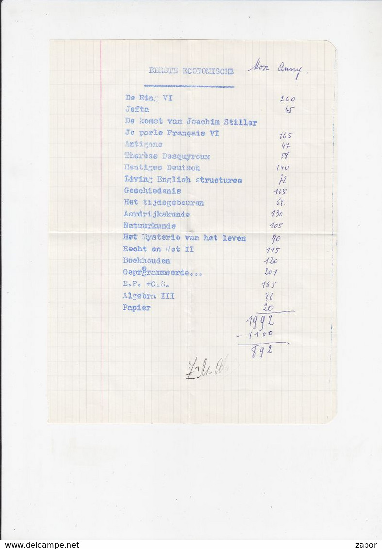 Omslagbrief 1966 Sint-Truiden Naar Borlo Buvingen - Prijslijst Boeken - Briefumschläge