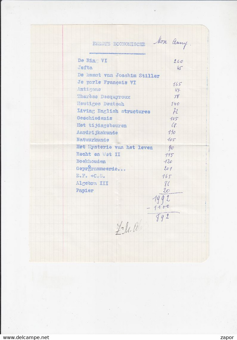 Omslagbrief 1966 Sint-Truiden Naar Borlo Buvingen - Prijslijst Boeken - Enveloppes-lettres