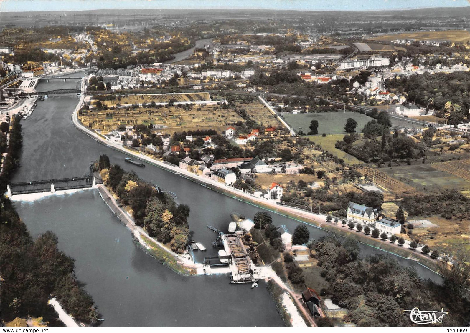 SAINT-OUEN-l'AUMONE - Vue Panoramique - Péniche - Collection Barier - Saint-Ouen-l'Aumône