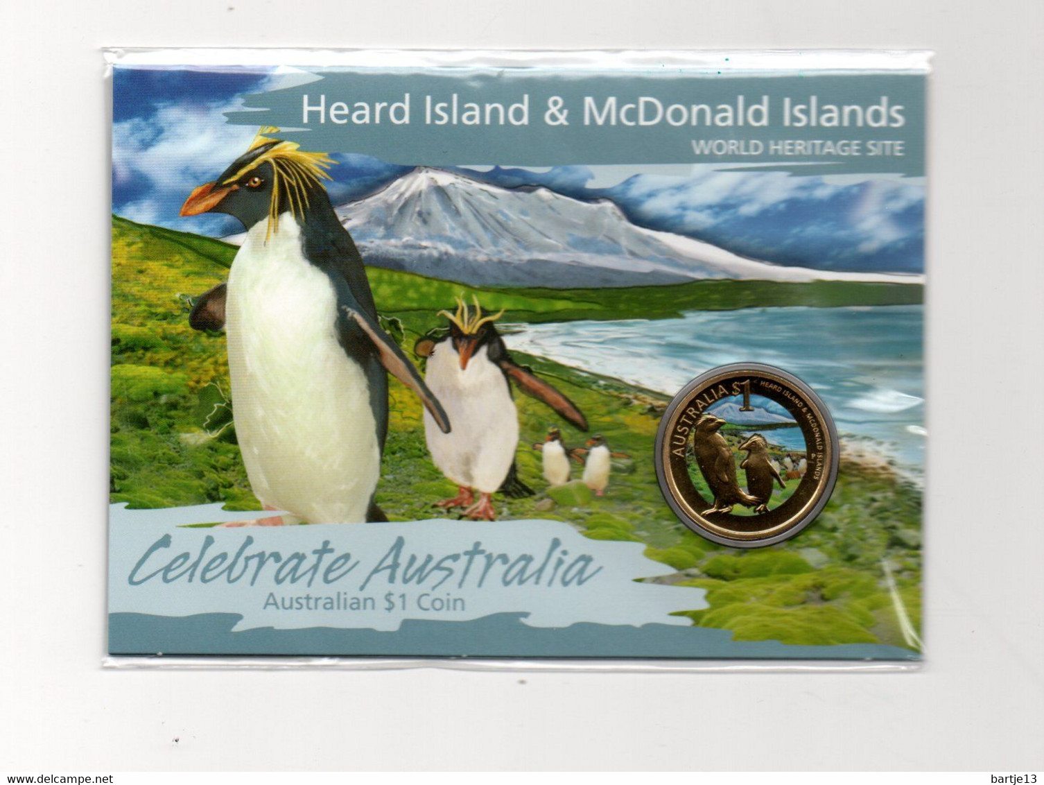 AUSTRALIE DOLLAR 2010 BU MULTICOLOUR HEARD ISLAND & MC DONALD ISLANDS PENGUINS PINGUIN - Dollar