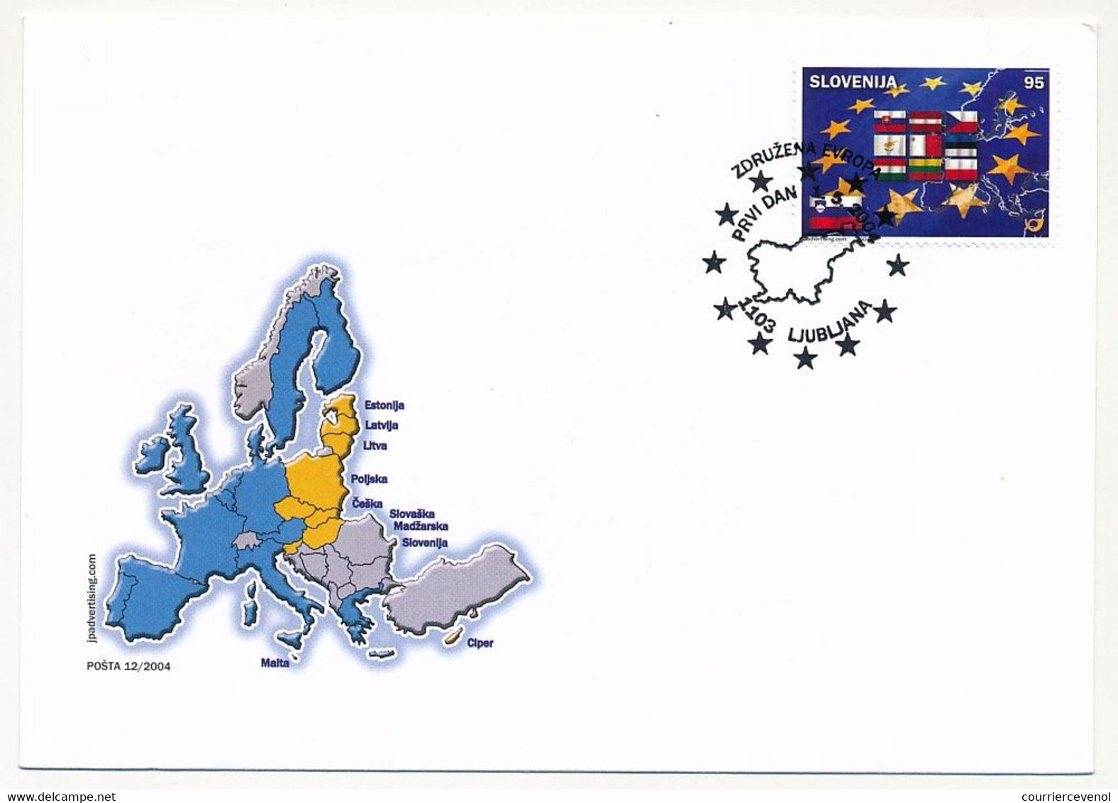 SLOVAQUIE - Enveloppe FDC - Adhésion à L'Union Européenne - - FDC