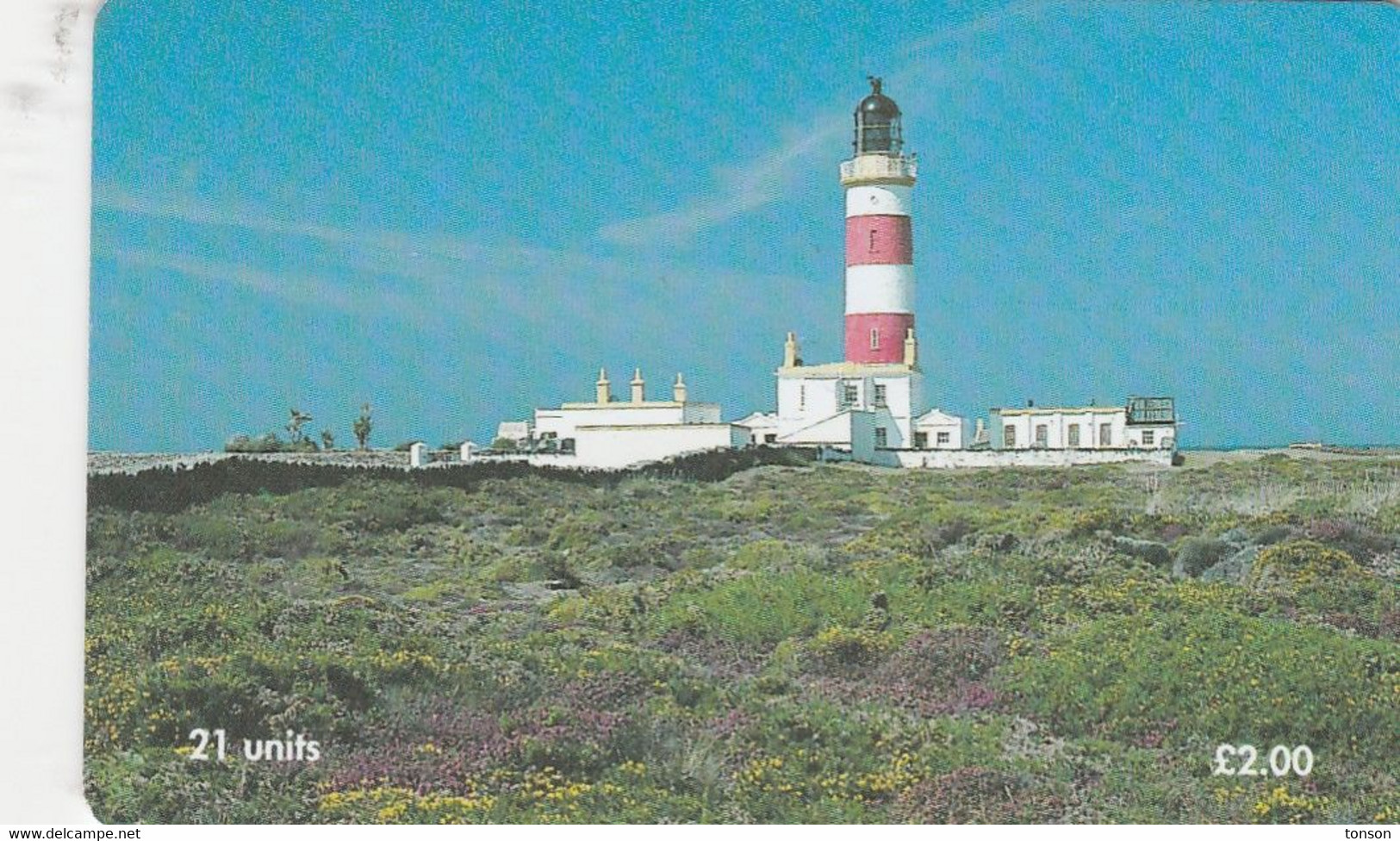 Isle Of Man, MAN 137, 2 £, Point Of Ayre, Lighthouse, 2 Scans . - Lighthouses