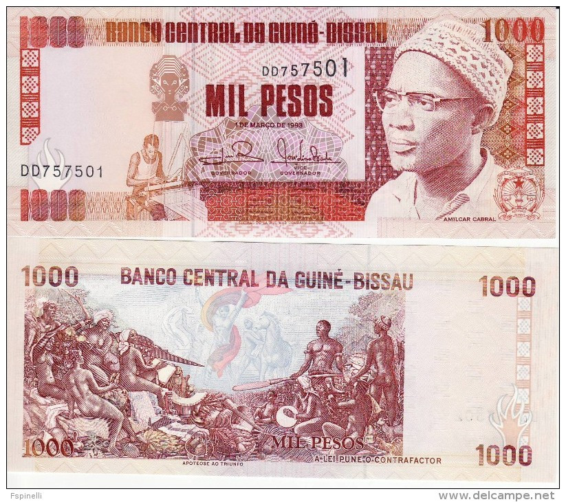 GUINEA  BISSAU  1'000 Pesos   1990   P13b      UNC - Guinea–Bissau