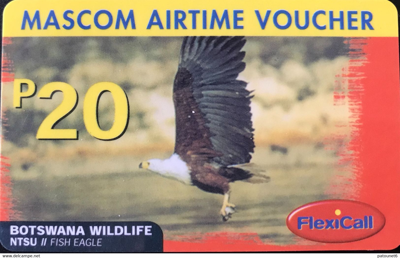 BOTSWANA  - Recharge  - MASCOM AIRTIME  - Eagle -  P 20 - Botswana