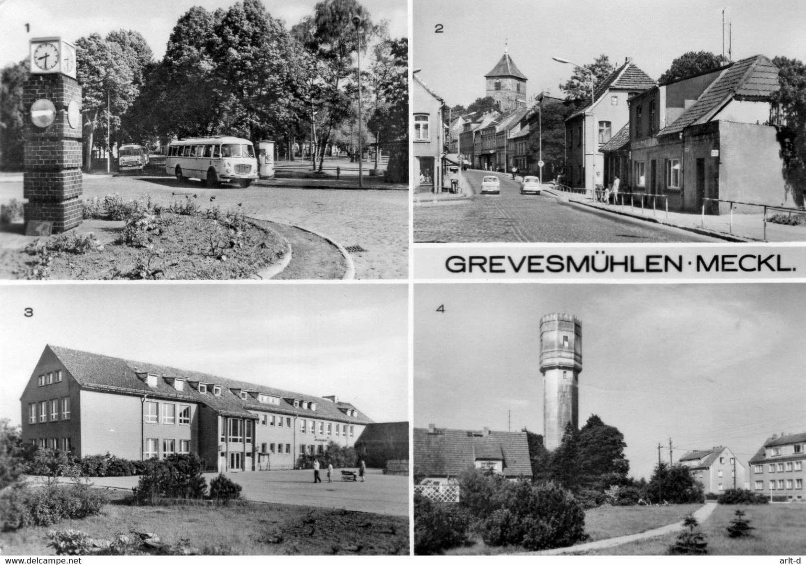 DC564 - Ak Grevesmühlen U.a. Busbahnhof - Grevesmühlen