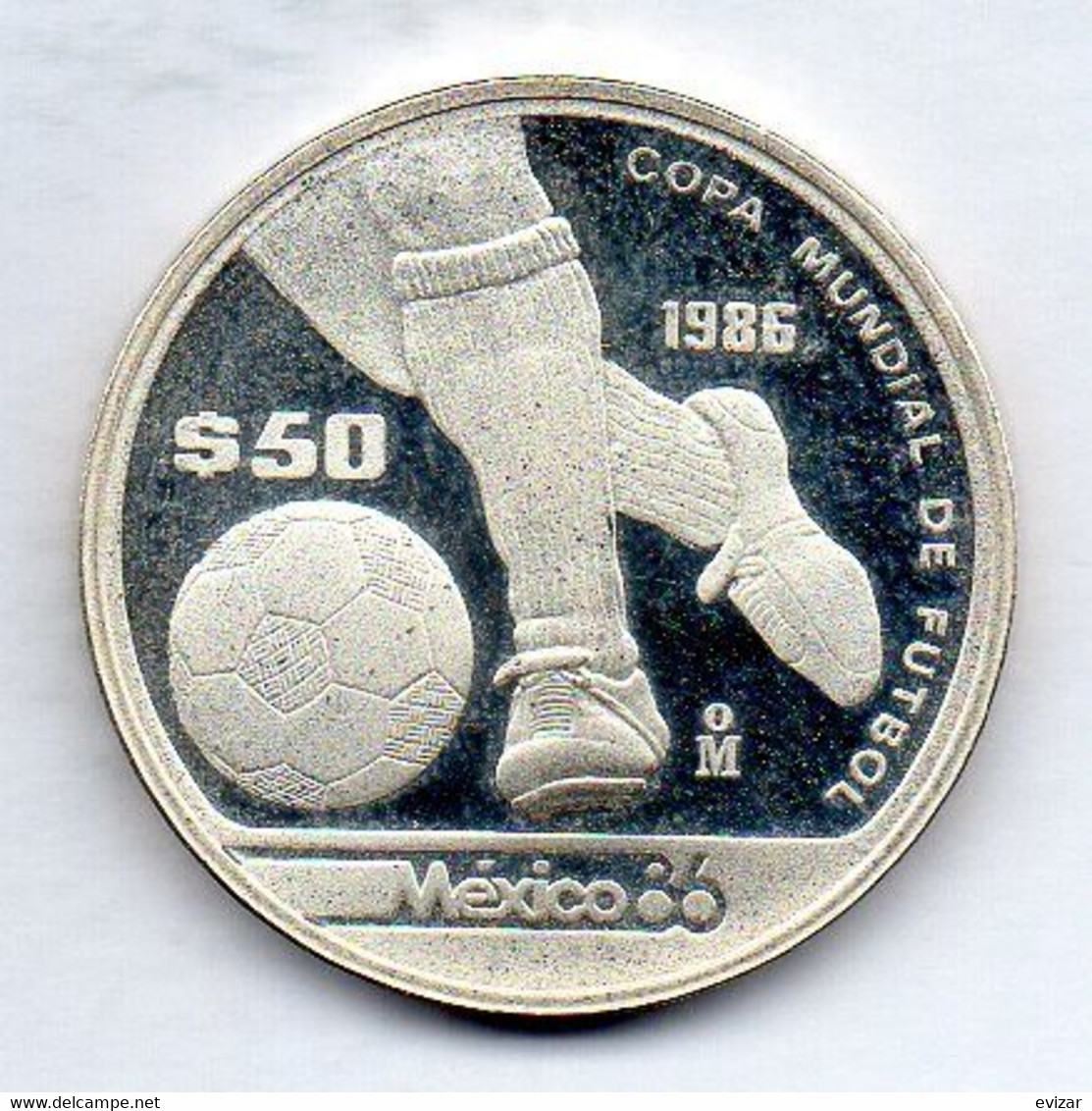 MEXICO, 50 Pesos, Silver, Year 1986, KM #498a, PROOF. - Mexico