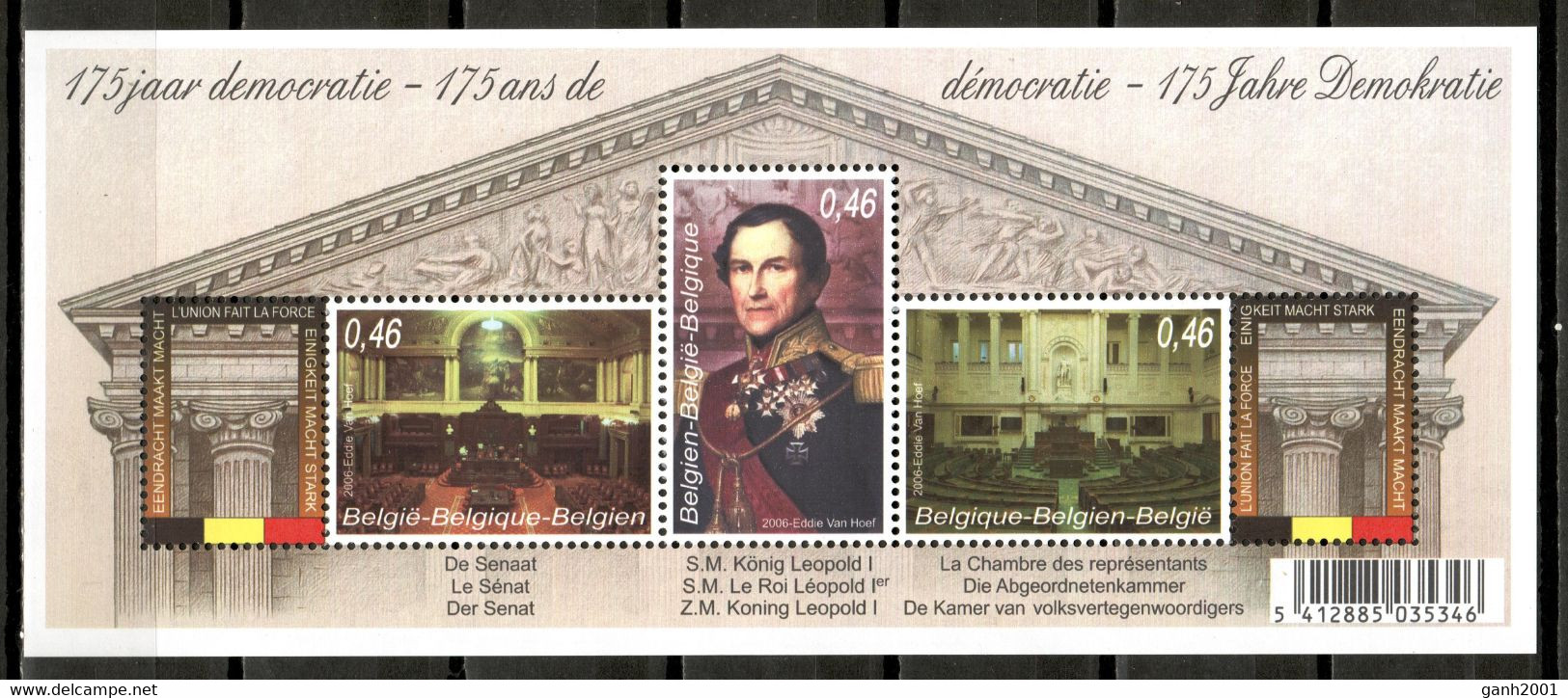 Belgium 2006 Bélgica / 175 Years Of Democracy MNH 175 Años De Democracia 175 Jahre Demokratie / Lf04  5-36 - Sonstige & Ohne Zuordnung