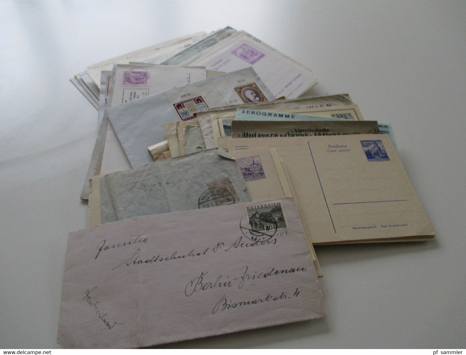 Österreich Belegeposten Ab Ca. 1890er - 1980er Jahre Insgesamt 110 Belege / Ganzsachen Viel Aus Dem Bedarf. Stöberposten - Collections (sans Albums)