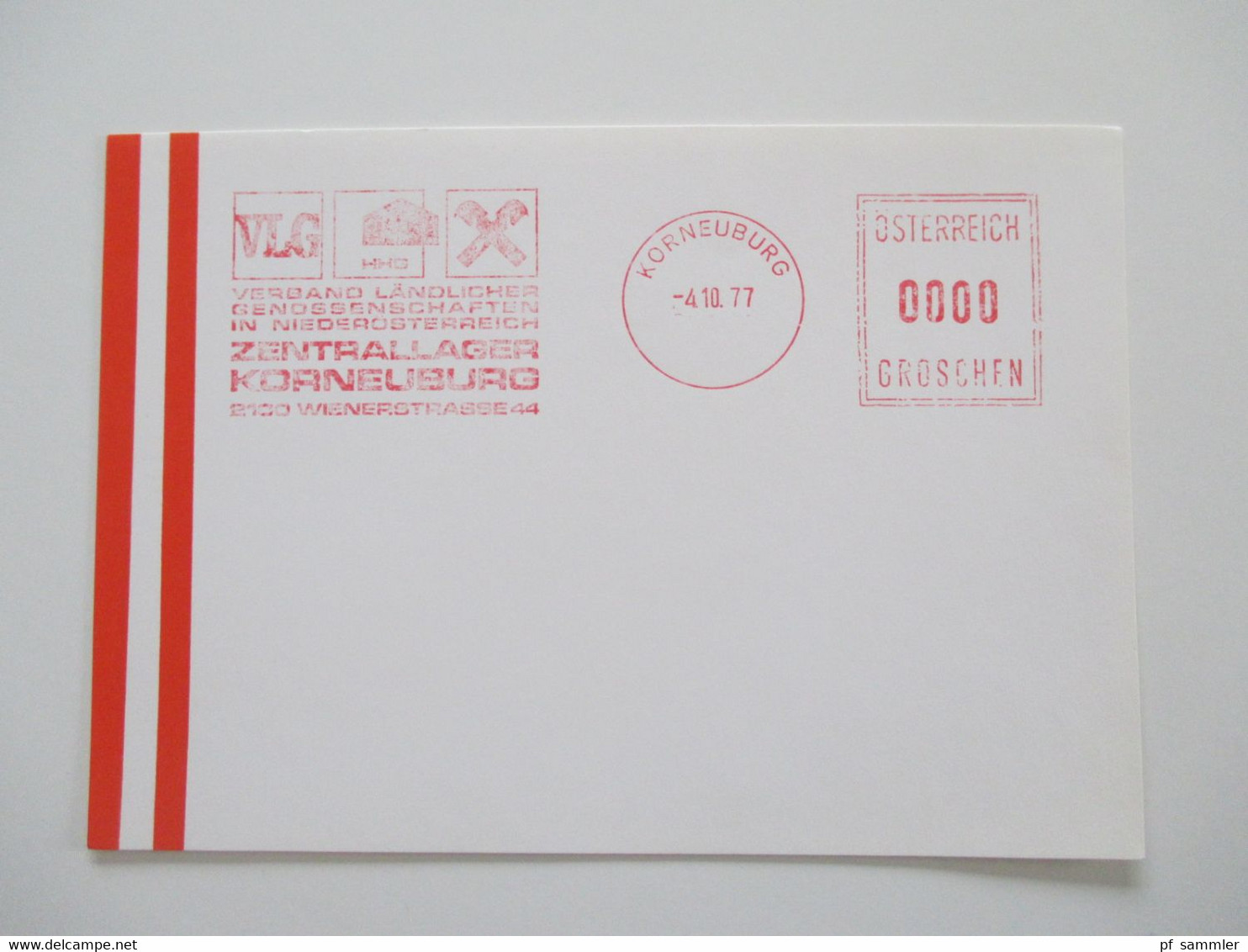 Österreich 1976 - 78 Freistempel Mit Wert 0000 Groschen Insgesamt 29 Stempelbelege / Blanko Karten Alles Verschiedene St - Storia Postale