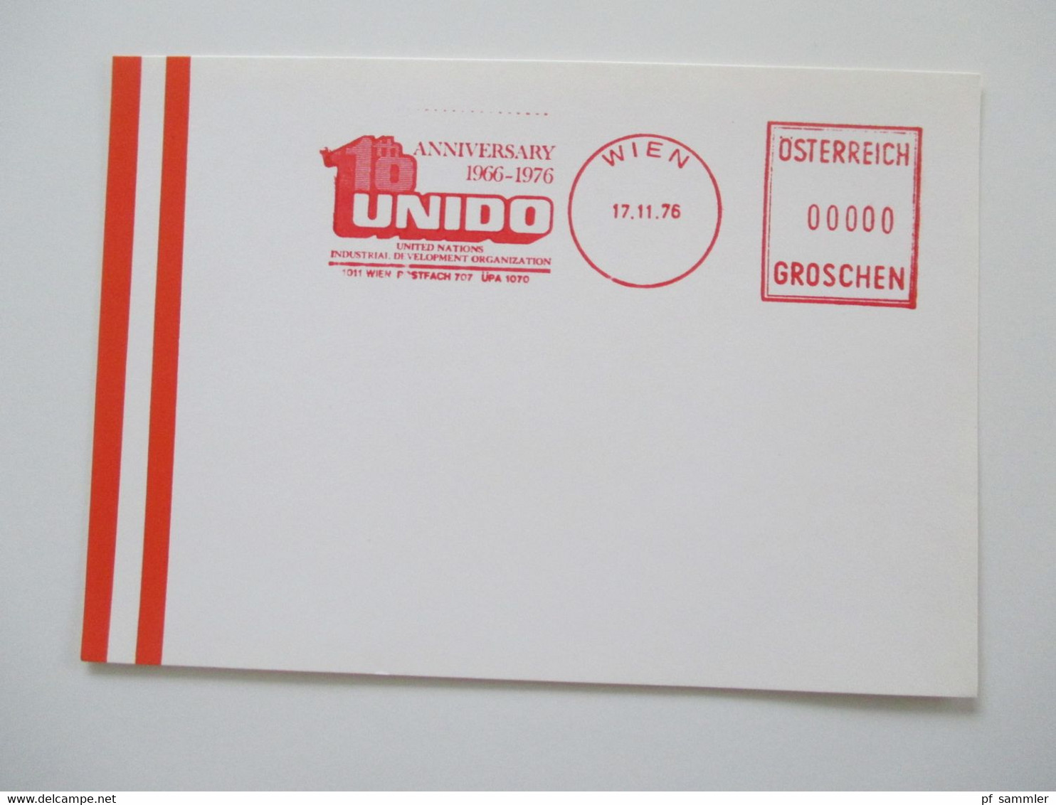 Österreich 1976 - 78 Freistempel mit Wert 0000 Groschen insgesamt 29 Stempelbelege / Blanko Karten alles verschiedene St