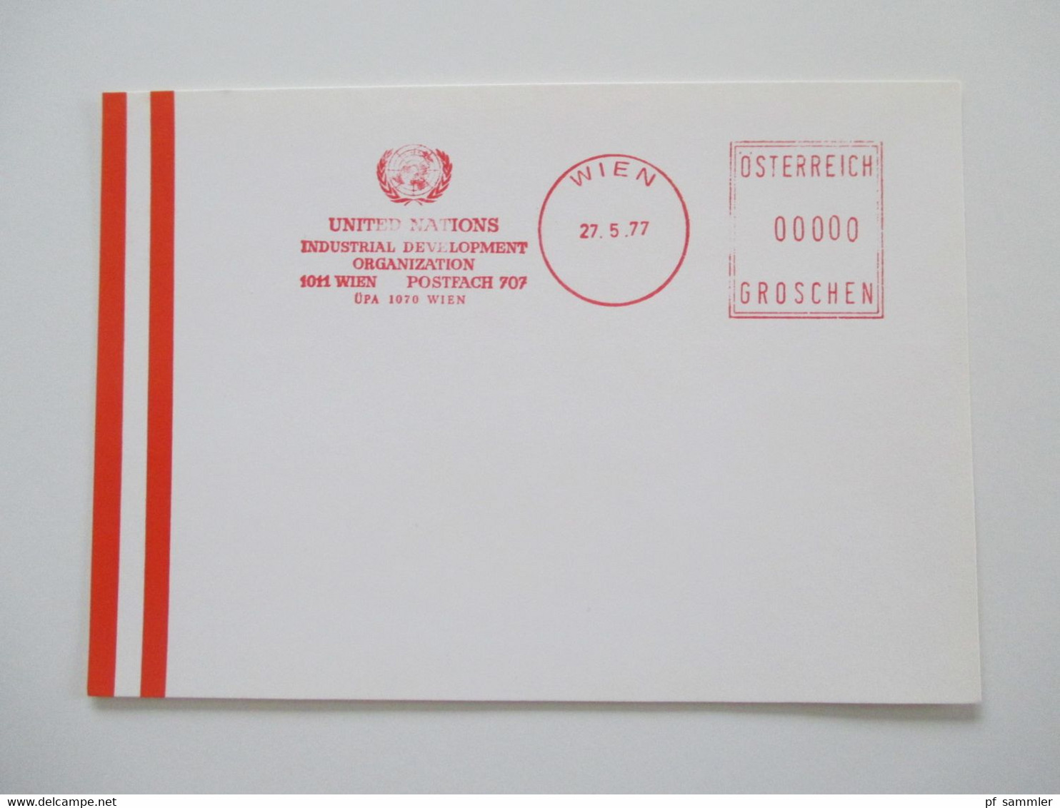 Österreich 1976 - 78 Freistempel mit Wert 0000 Groschen insgesamt 29 Stempelbelege / Blanko Karten alles verschiedene St