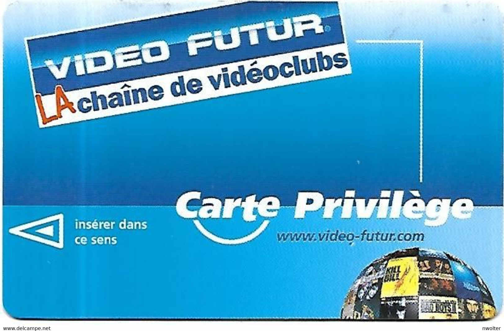 @+  Carte VIDEO FUTUR Privilège - Bande Magnetique - Video Futur