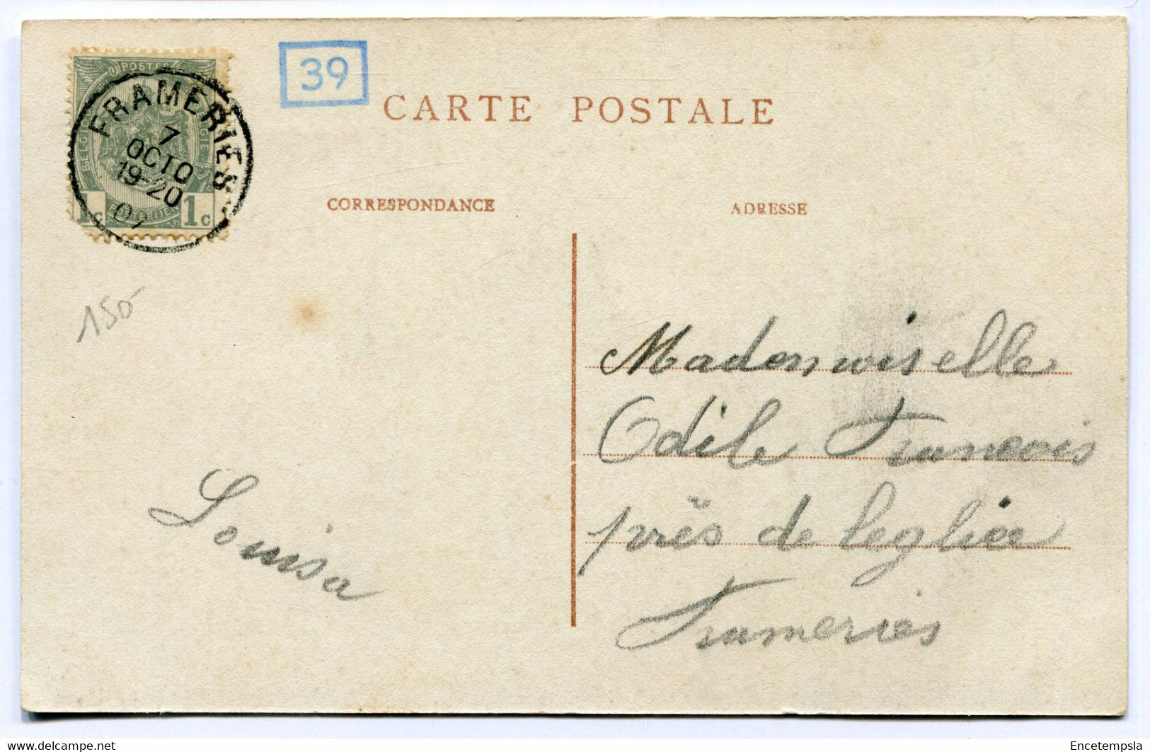 CPA Carte Postale - Belgique - Frameries - Quatre Pavés Et L'Hôpital - 1907 (DG14959) - Frameries